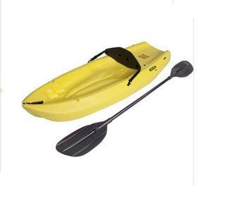 Wave 6 Ft. Youth Kayak with Paddle Color: Yellow