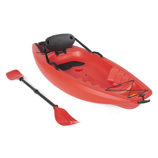 Best Choice Products Sports 6' Kids Kayak with Paddle and Backrest