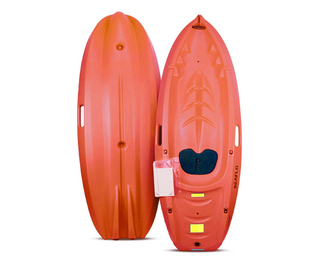SeaFlo Beginner Kayak Kids Youth Paddle Lake Ocean Red Single Person 130lb Max