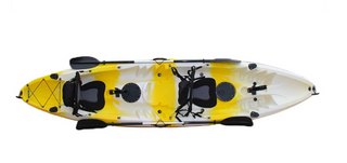 Fishing water sports 3 seats family kayak on vacation